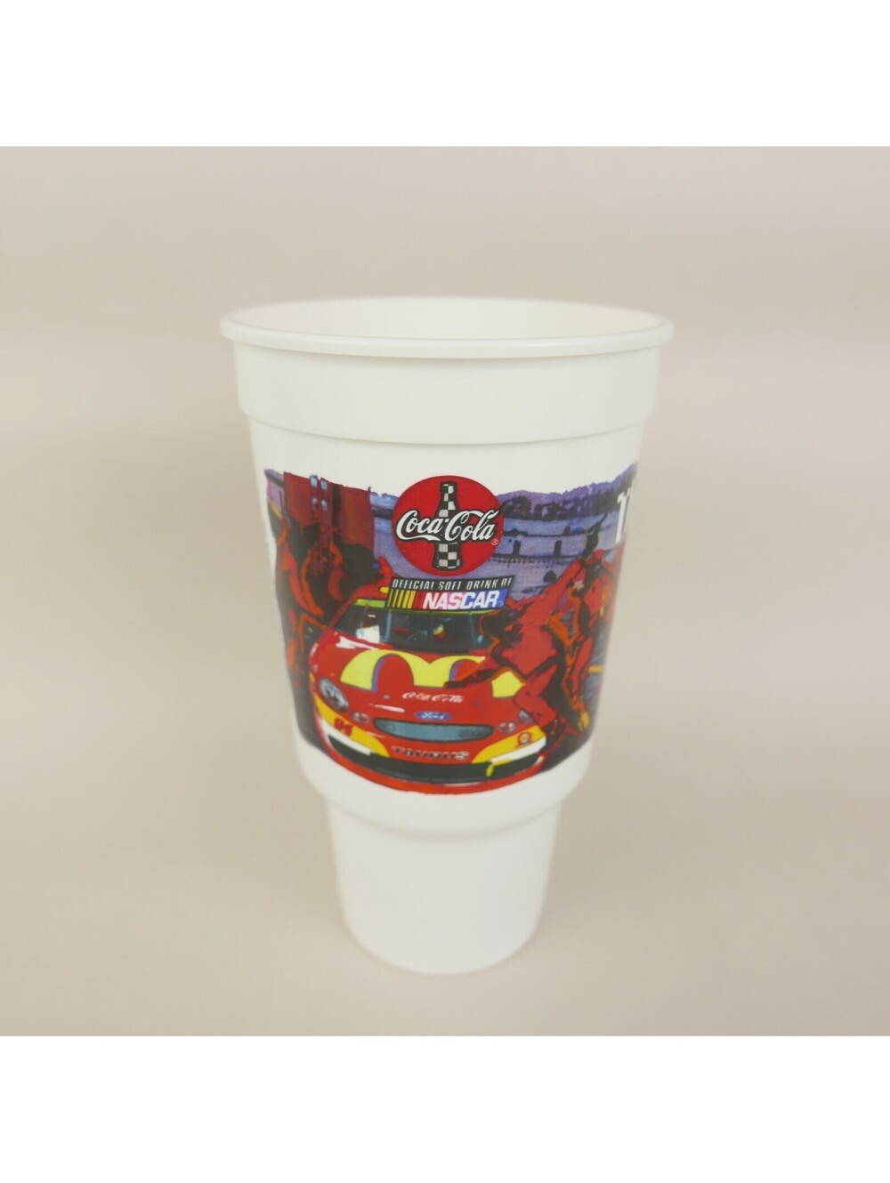 Vintage 1998 McDonalds Coca Cola NASCAR Cup 32oz Bill Elliott 94 Drive Thru Crew